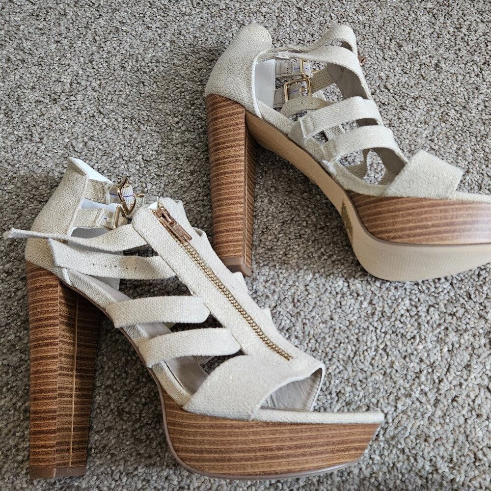 just fab You Got This Platform Heeled Sandal